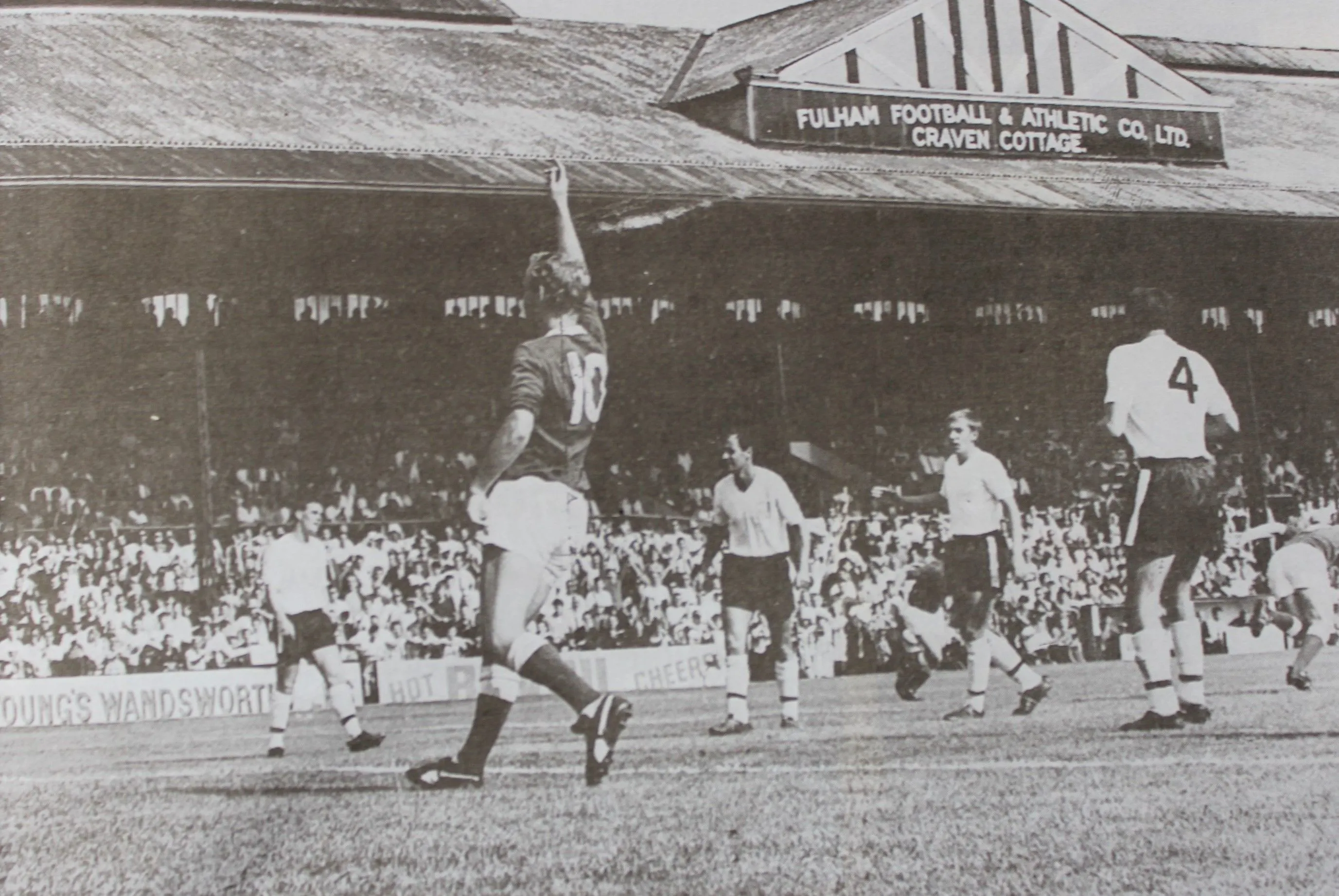 1187 20.06.66 Ball v Fulham (A) SECOND IN SEQUENCE - Alex Young acclaims Alan Ball's goal as ...webp