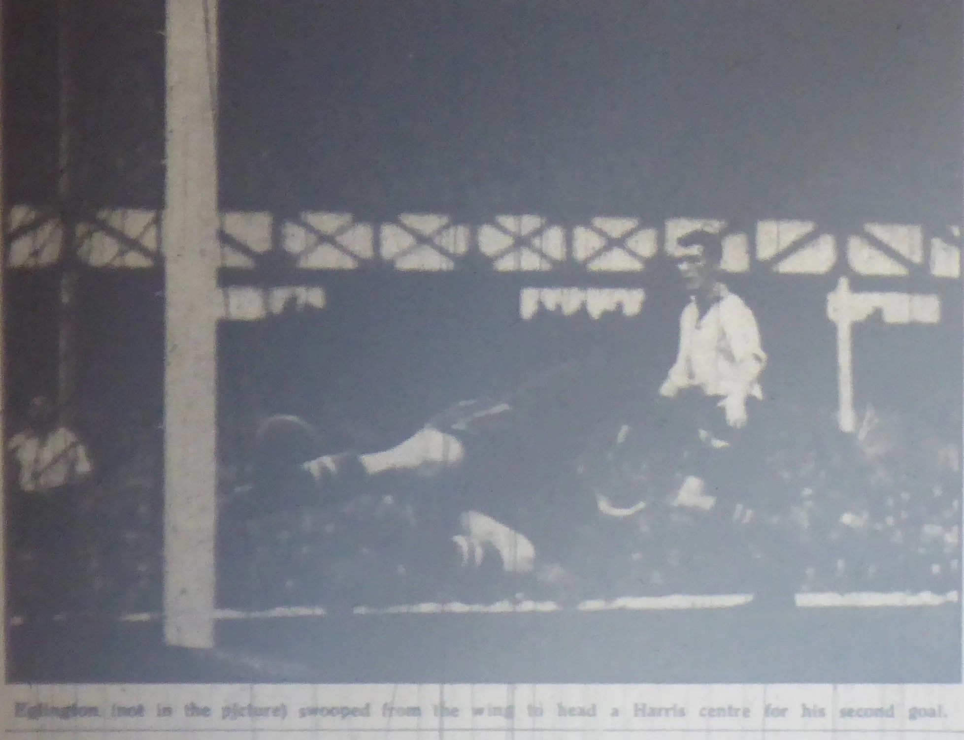 443 27.09.52 Eglington's second v Doncaster (H) Tommy Eglington is out of the picture as his ...webp