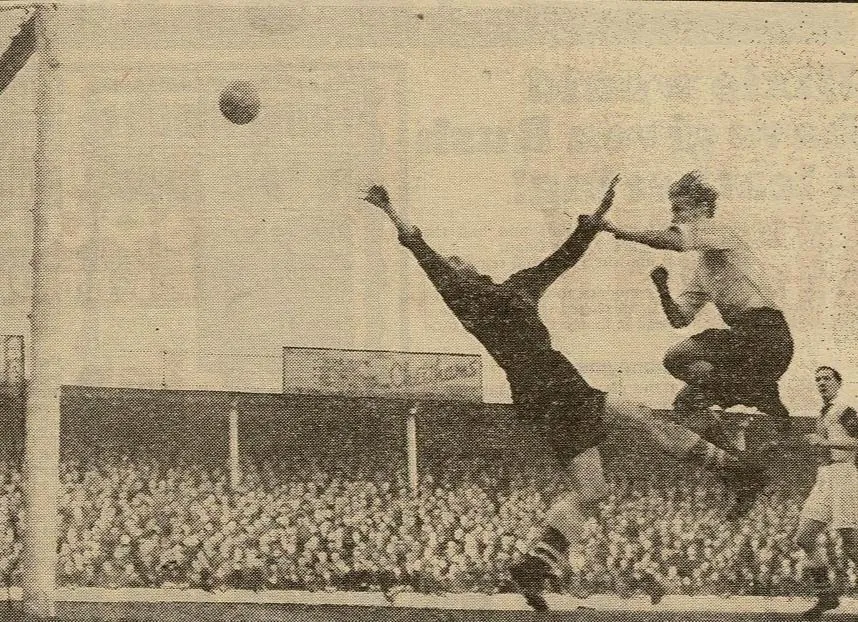 540429 Tom Jones's long-range goal in 4-0 win at Oldham, 29 April 1954.webp