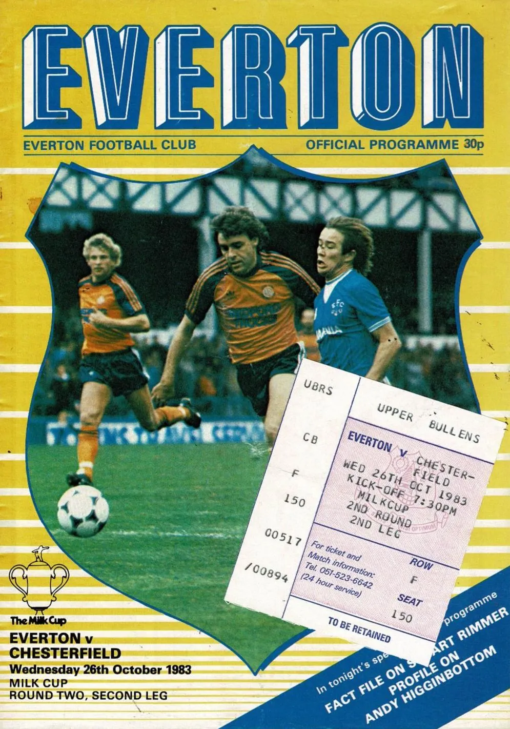 831026 Everton programme cover & ticket v Chesterfield.webp