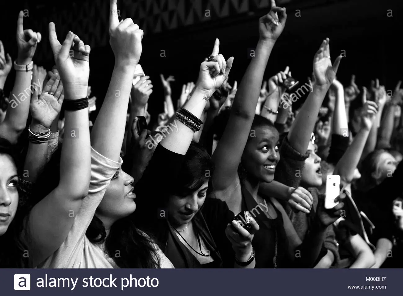 music-fans-put-their-hands-up-at-a-concert-at-vega-in-denmark-2011-M00BH7.webp