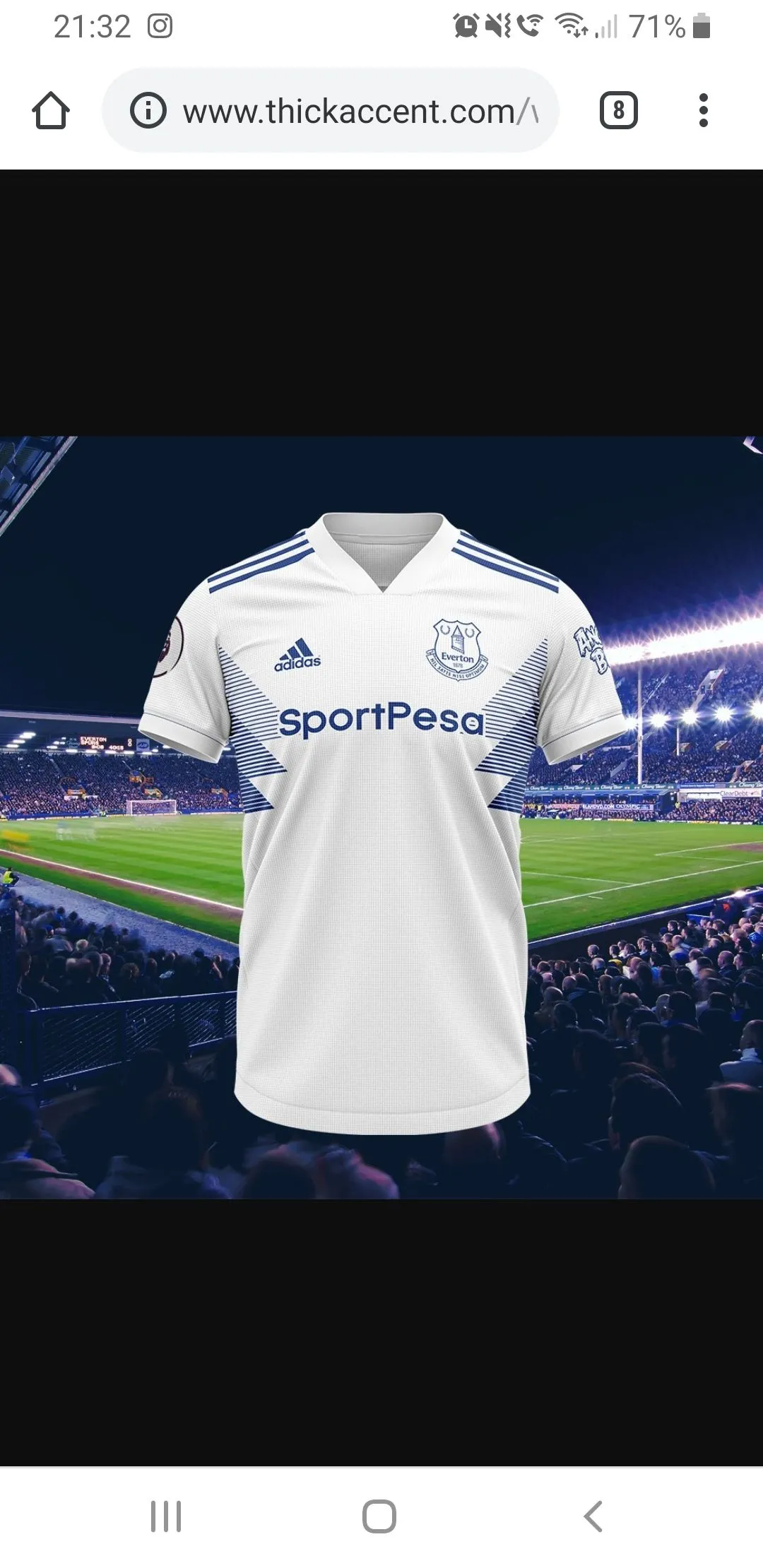 everton adidas kit