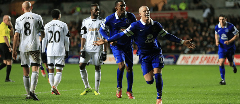 Ross Barkley scores the winner for Everton vs Swansea