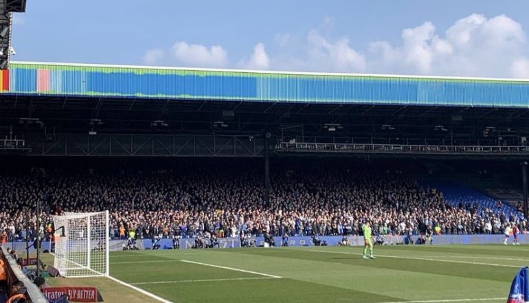 Everton fans at Selhurst Park